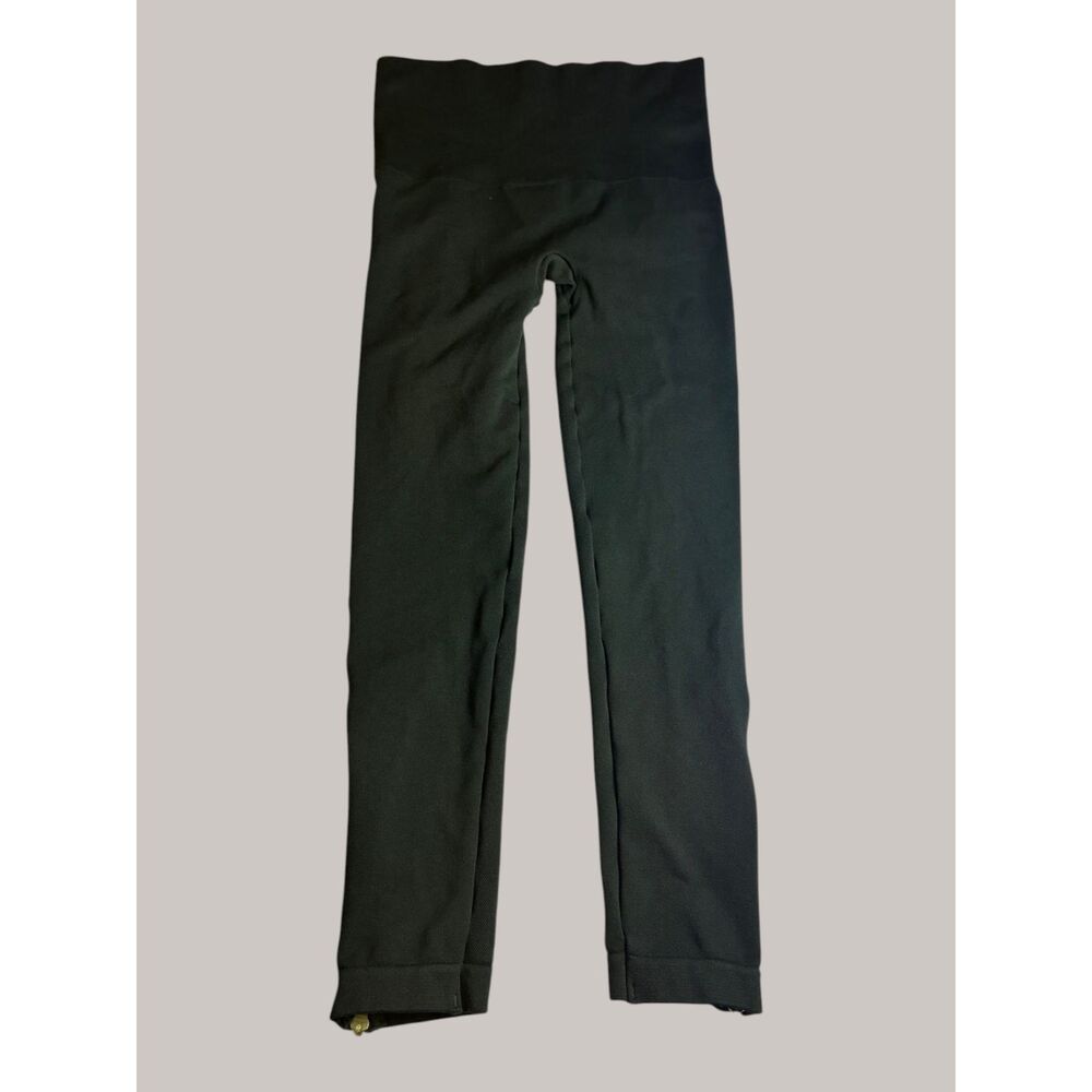 SPANX Women's Olive Green High Waisted Ankle Zip Leggings Size Medium